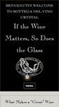 Mobile Screenshot of bottegadelvinocrystal.com